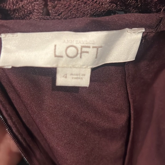 Ann Taylor Burgundy Dress - Picture 5 of 5